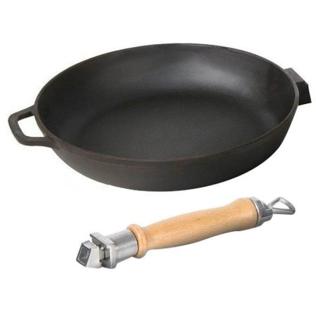 Сковорода чугунная d26см со съемной ручкой