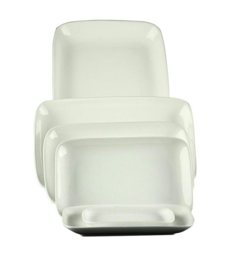 Блюдо прямоугольное Chan Wave 32х21см ivory