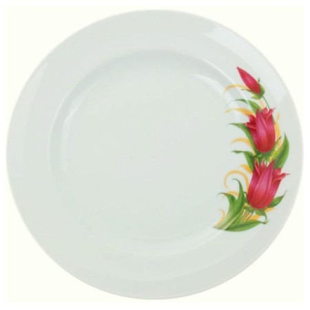Тарелка мелкая Идиллия деколь Колокольчики d240мм