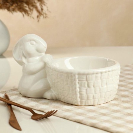 Конфетница Кролик 0,4л белая 7010369