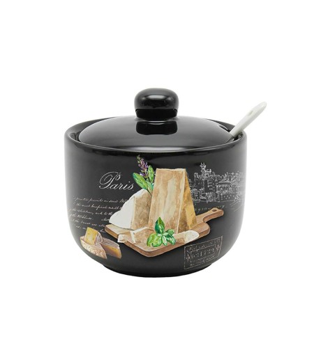 Сахарница Prima Collection Черный трюфель 450мл с ложкой HC293-F12