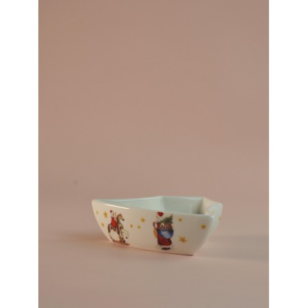 Блюдо глубокое Новый год 11*11*3,5см 305-195