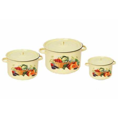 Набор кастрюль Урожай 1,5л+2,9л+4,5л