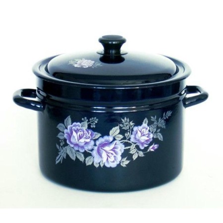 Кастрюля цилиндрическая 8л цил.борт.бостон/синяя 6 41815-203/6