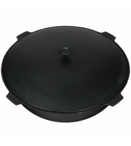 Казан литой чугунный Камская посуда 12л алюминиевая крышка