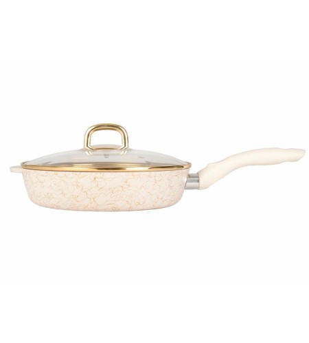 Сковорода Kukmara Грация белый/золотой 28см сгбз281а