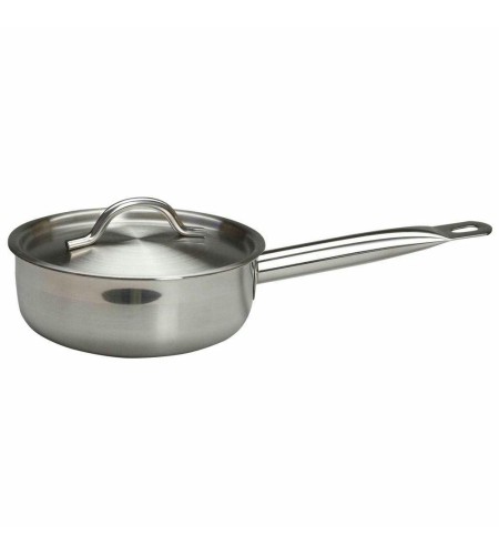 Сотейник Luxstahl 1,3л с ручкой нержавеюшая сталь тройное дно