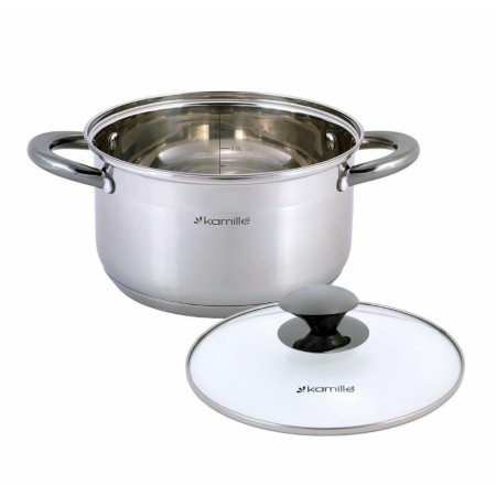 Кастрюля Kamille 3л черные ручки 4922