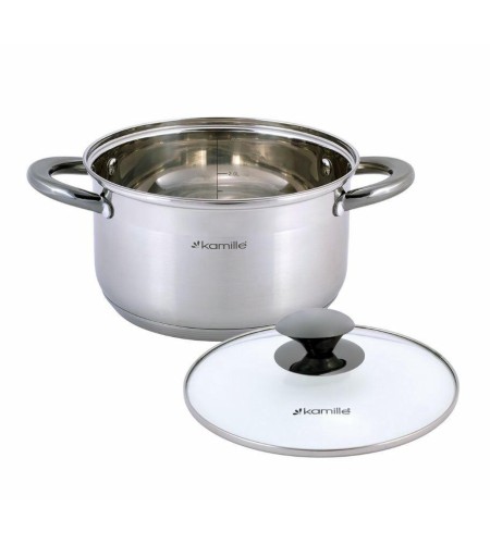 Кастрюля Kamille 3л черные ручки 4922