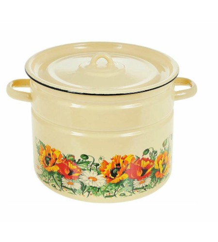 Кастрюля цилиндрическая 9л с рисунком