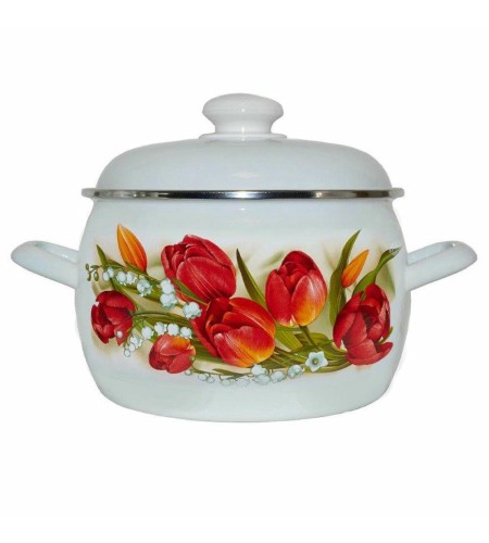 Кастрюля с рисунком полусферическая 5л