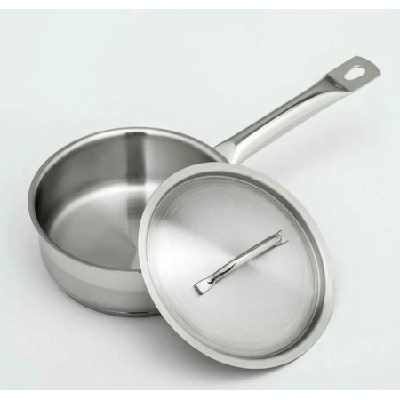 Сотейник Luxstahl 1,2л.с ручкой нержавеющая сталь тройное дно кт1739