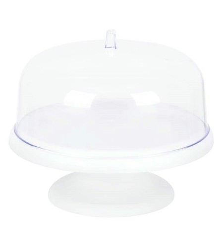 Тортница на ножке iDEA белая М1119