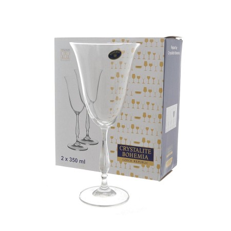 Набор фужеров для вина Crystalite Bohemia Fregata/Antik 2 штуки 350мл 58370
