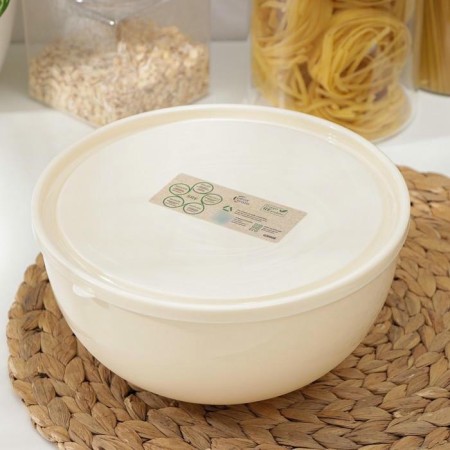 Салатник крышкой Plast Team Galaxy Лен 2,5л LF1855/GRЛН-32