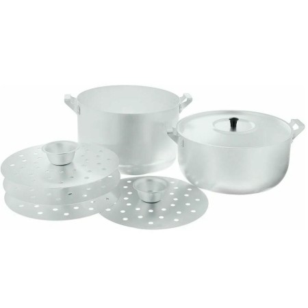 Манты-казан алюминиевый 6л, 4 диска МТ-040