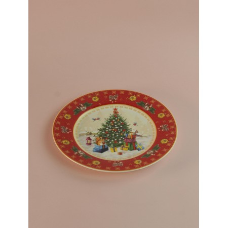 Тарелка закусочная Елка 20,5см 85-1604