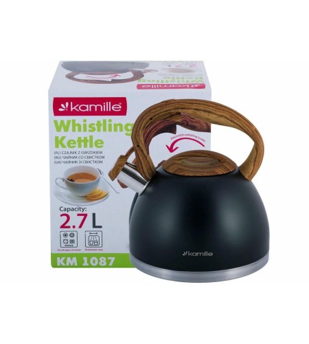 Чайник 2,7л Kamille со свистком 1087