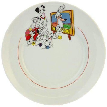 Тарелка мелкая Идиллия деколь Далматинцы d200мм