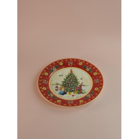 Тарелка обеденная Елка 27см 85-1705