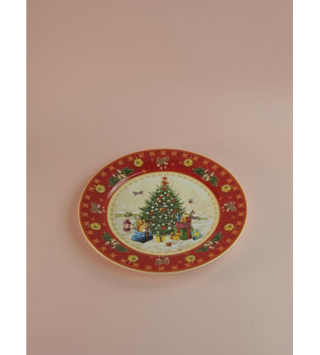 Тарелка обеденная Елка 27см 85-1705