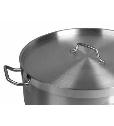 Котел низкий Luxstahl 10л 32х12см двойное дно