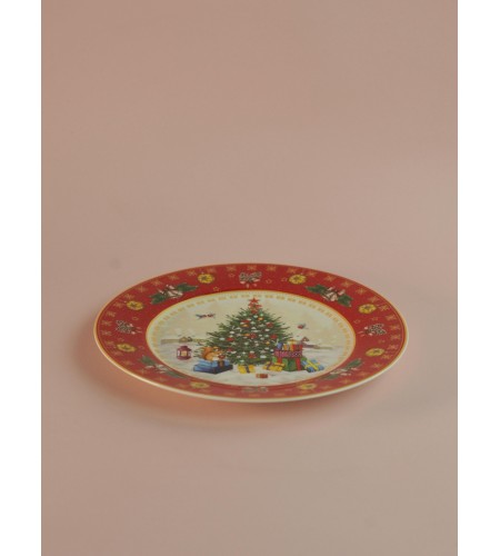 Тарелка закусочная Елка 20,5см 85-1604