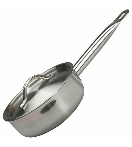 Сотейник Luxstahl 1,7л с ручкой нержавеющая сталь тройное дно