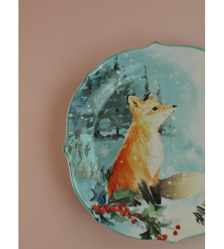 Тарелка закусочная Lefard Лесная Сказка Лиса 20,5см 409-157