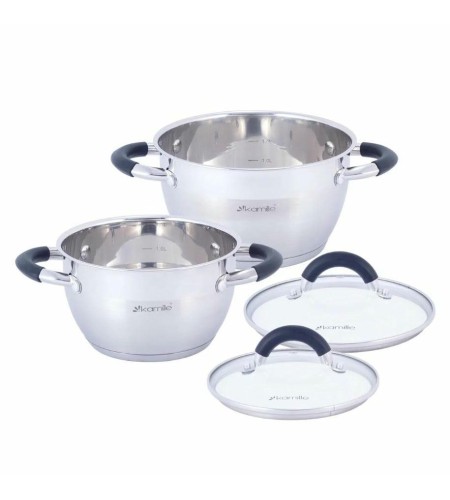 Набор кастрюль Kamille КМ-5753 2,1л + 2,9л