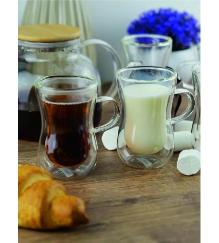 Набор армудов Double wall 200мл 2шт с двойным стеклом 52626