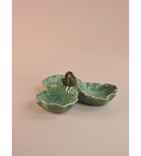 Менажница 3-х секционная Green Pine 22,8*23*8,5см 145-201