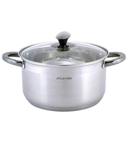Кастрюля Kamille 5л с крышкой 4924
