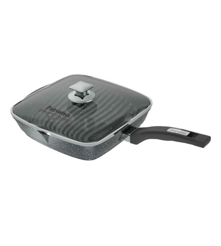 Сковорода-гриль Мечта Гранит 28х28см стеклянная крышка С68701