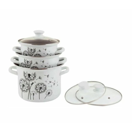 Набор кастрюль Керченская эмаль 1,9л+2,5л+5л Адажио-5-1-Люкс