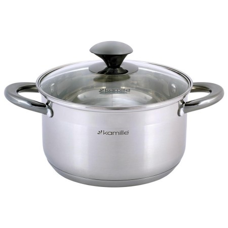 Кастрюля Kamille 3л черные ручки 4922