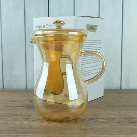 Молочник с крышкой Repast Diamond 1л медовый CP0610Honey 59304