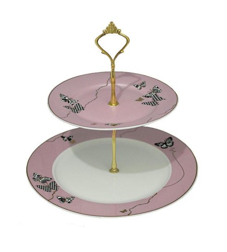 Этажерка Lenardi Butterfly 2-х ярусная 133-090