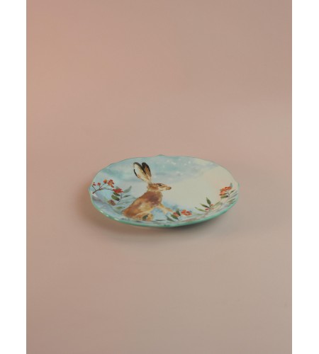 Тарелка закусочная Lefard Лесная Сказка Заяц 20,5см 409-158