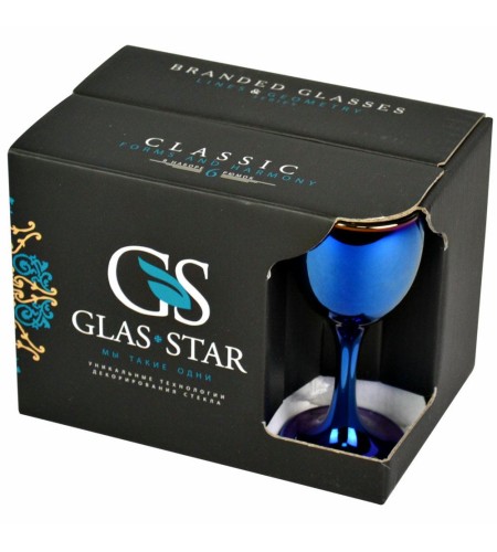 Набор рюмок Glasstar Лавандовый аметист 6 предметов 50мл RNLA134