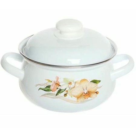 Кастрюля эмалированная грушевидная 2л