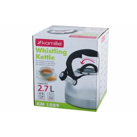 Чайник 2,7л Kamille со свистком 1089