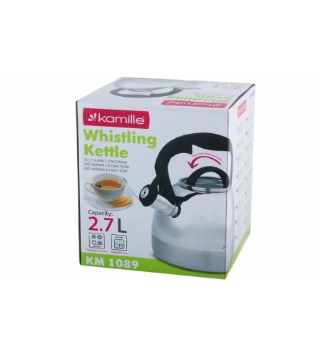 Чайник 2,7л Kamille со свистком 1089