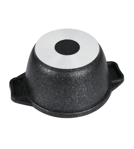 Кастрюля Kukmara 1л темный мрамор кмт12а