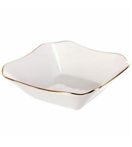 Салатник 450мл заводной край золотом