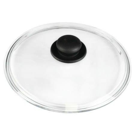 Крышка стеклянная d20см с бобышкой LID100B