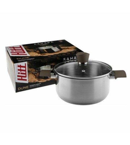 Кастрюля Hitt Sahara Dune 5л 24x11,5см стеклянная крышка HS-DC24