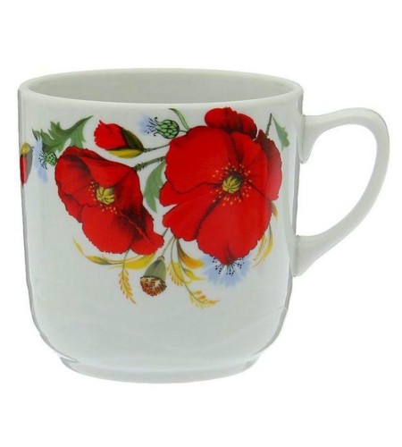 Кружка Лагуна деколь Маки красные