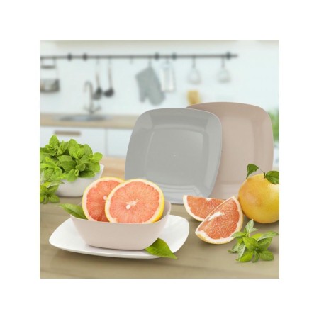 Тарелка мелкая Альтернатива Квадро 22х22х2см М8043