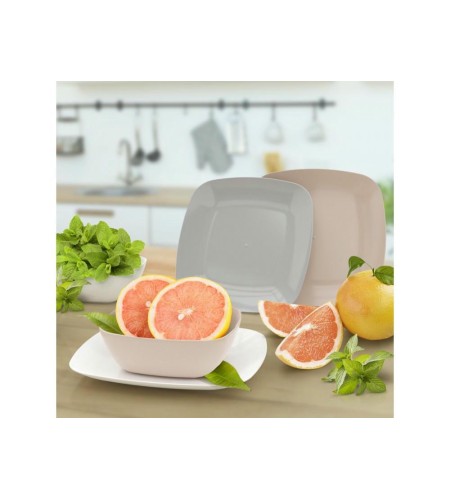 Тарелка мелкая Альтернатива Квадро 22х22х2см М8043